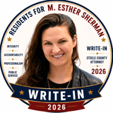 Residents for M Esther Sherman Committee logo