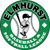 Elmhurst Baseball & Softball League logo