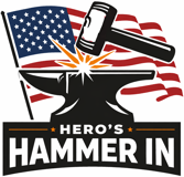 Hero's Hammer In logo