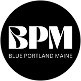 Blue Portland Maine logo