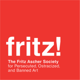THE FRITZ ASCHER SOCIETY FOR PERSECUTED OSTRACIZED A BANNED ART logo