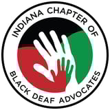 Indiana Chapter of Black Deaf Advocates logo