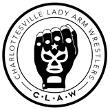 CLAW Charlottesville Lady Arm Wrestlers logo