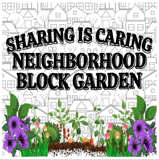 Sharing Is Caring Neighborhood Block Garden logo