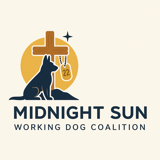 midnight sun working dogs coalition logo