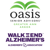 Oasis Senior Advisors Greater Ann Arbor Purse Bingo for the Walk to End Alzheimer's logo