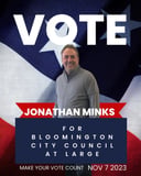 Minks for City Council logo