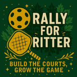 Ritter Park Pickleball Club Fundraising logo