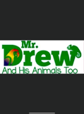Mr. Drew and his animals too logo