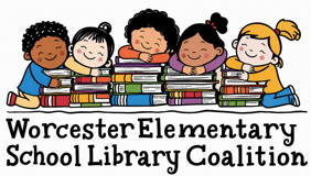 Worcester Elementary School Library Coalition logo