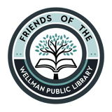 Friends of the Wellman Public Library logo