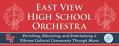 East View Orchestra Supporter Association logo