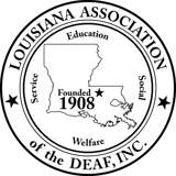LOUISIANA ASSOCIATION OF THE DEAF logo