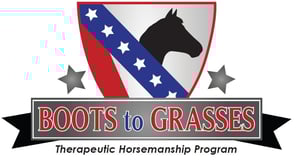 Boots to Grasses Therapeutic Horsemanship Program logo