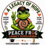 Peace Fr☮g Legacy Scholarship logo