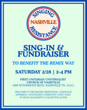 Singing Resistance Nashville x Remix Way, in partnership with Unmanageable Arts logo