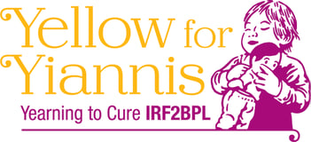 Yellow for Yiannis IRF2BPL Foundation! logo