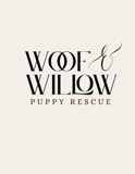 Woof and Willow Puppy Rescue logo
