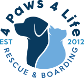 4 Paws 4 Life Rescue & Boarding logo