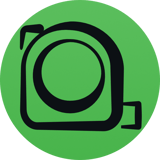 The Green Tape Measure logo