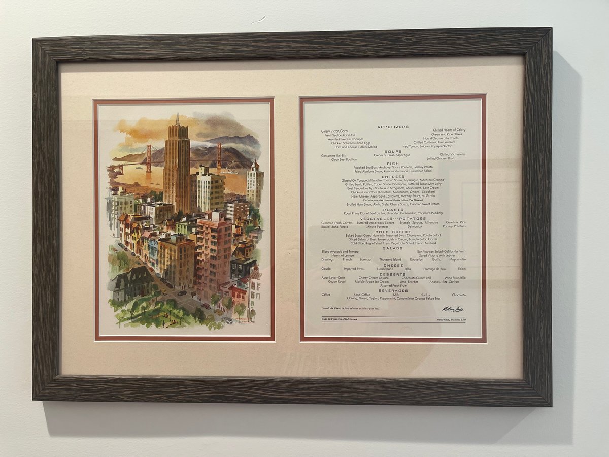 Framed Vintage (1960) Menus from Matson Line – Auction – Andrew