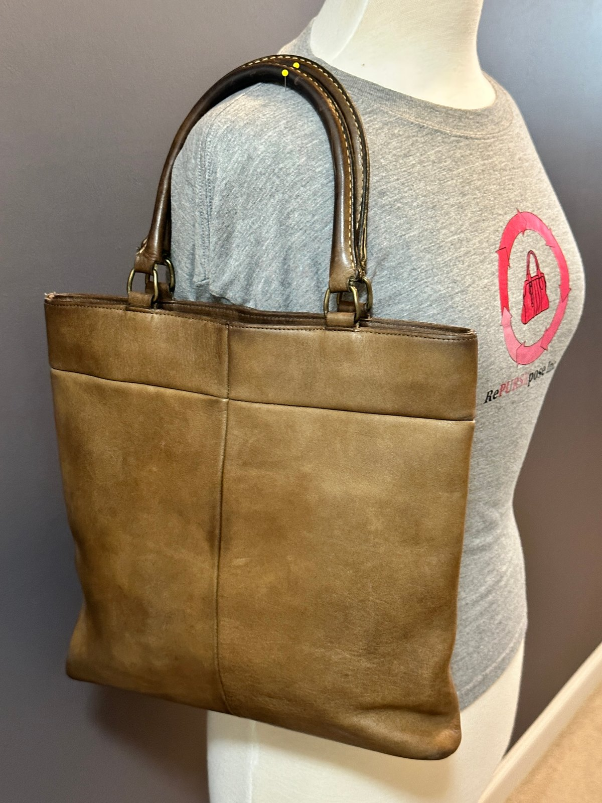 HTF Vintage Coach PreCreed Metal Tag Bonnie Cashin Skinny Tote 