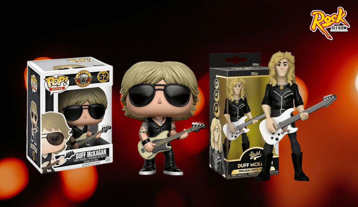2 Autographed Duff McKagan Autographed Funko POP! Figurines