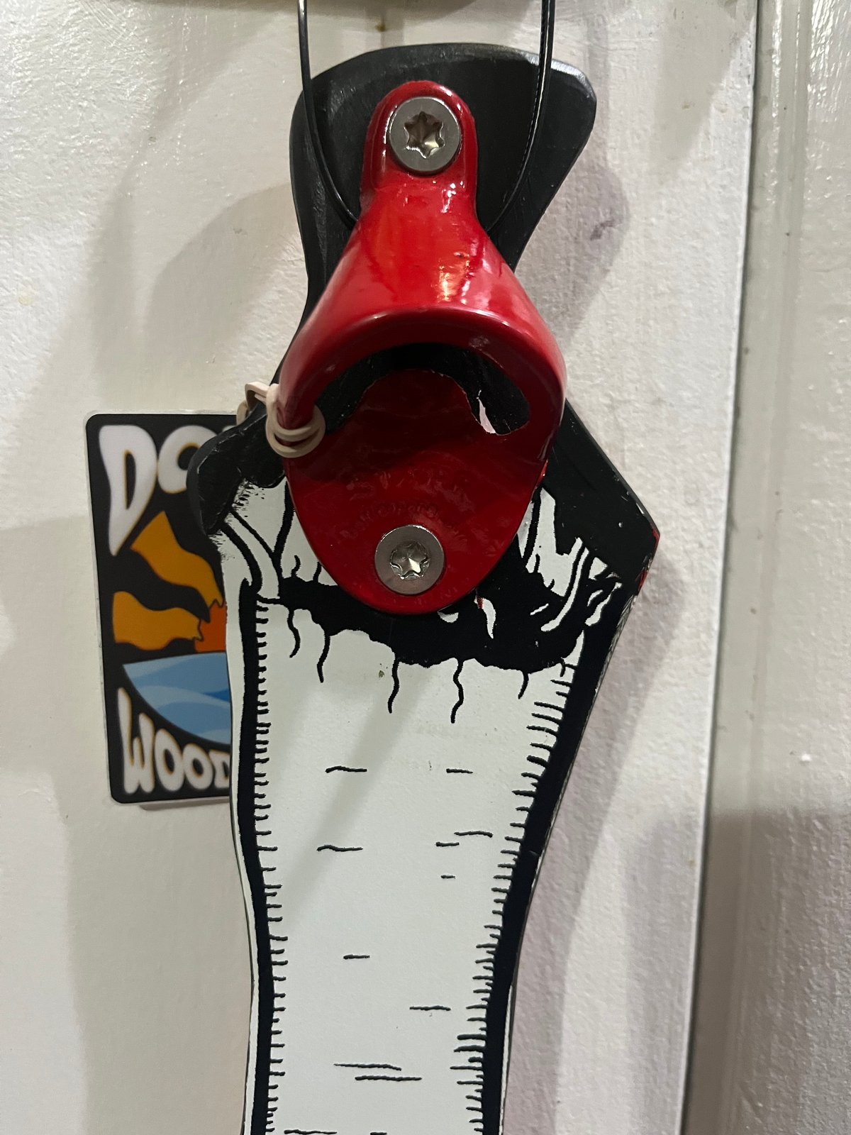 Douds Woodworks' Handcrafted Bottle Opener with Bottle Cap Catcher