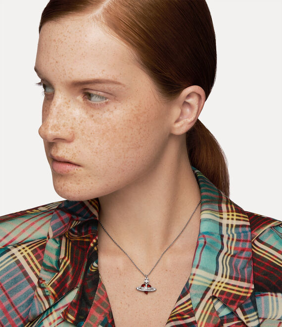 12 - Vivienne Westwood New Diamante Heart Pendant Necklace