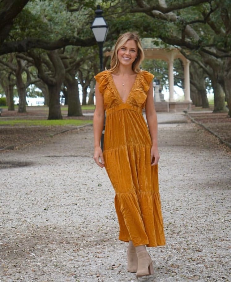 madison mathews brown dress The Madison Maxi Dress Brown – LEMONLUNAR main image 0