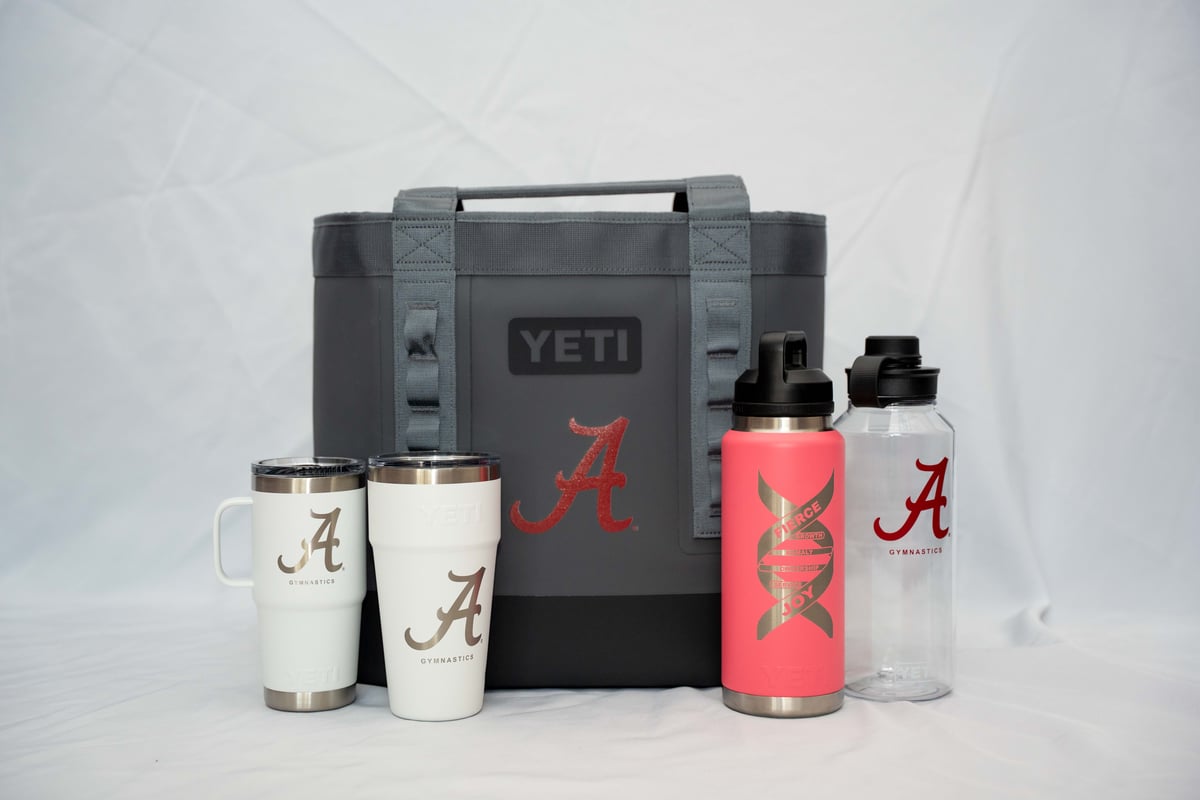 Alabama Gymnastics x YETI Package  Auction  Alabama Gymnastics Friday  Night Heights - 2025