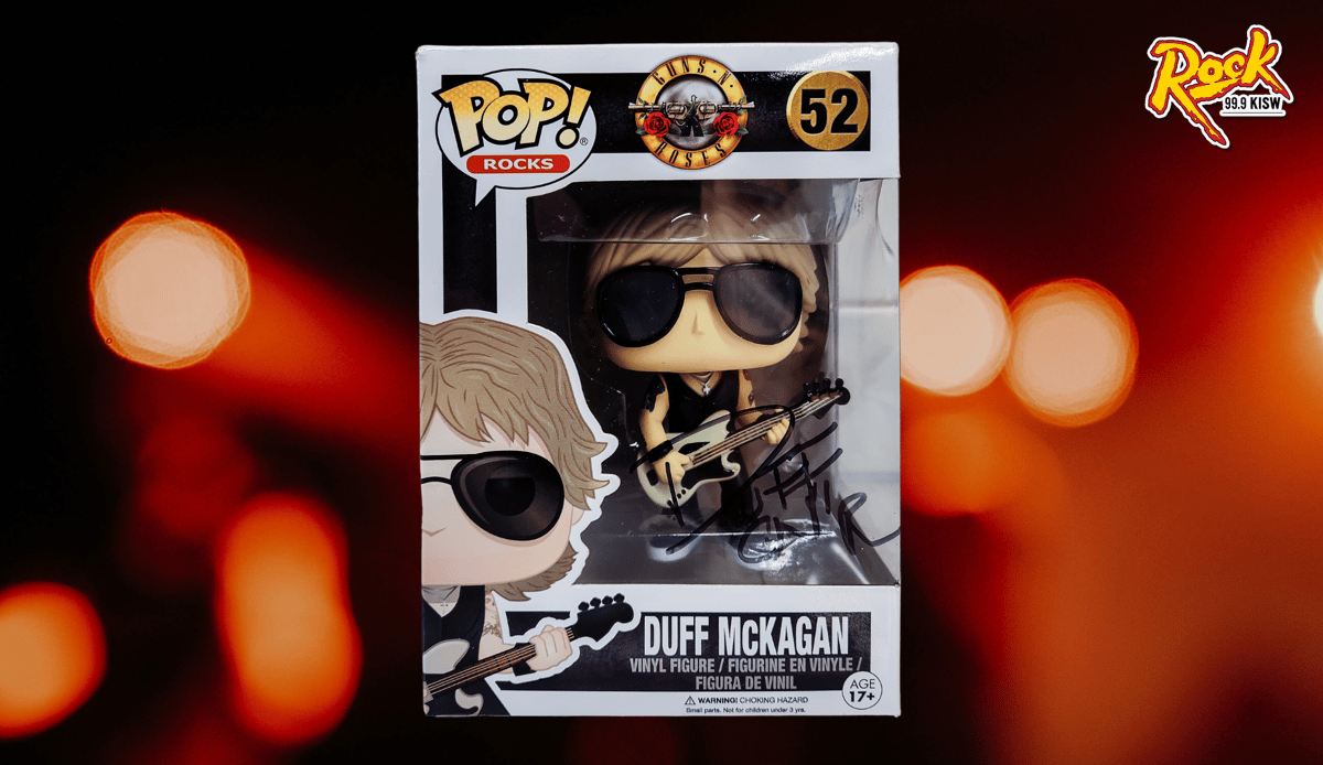 2 Autographed Duff McKagan Autographed Funko POP! Figurines