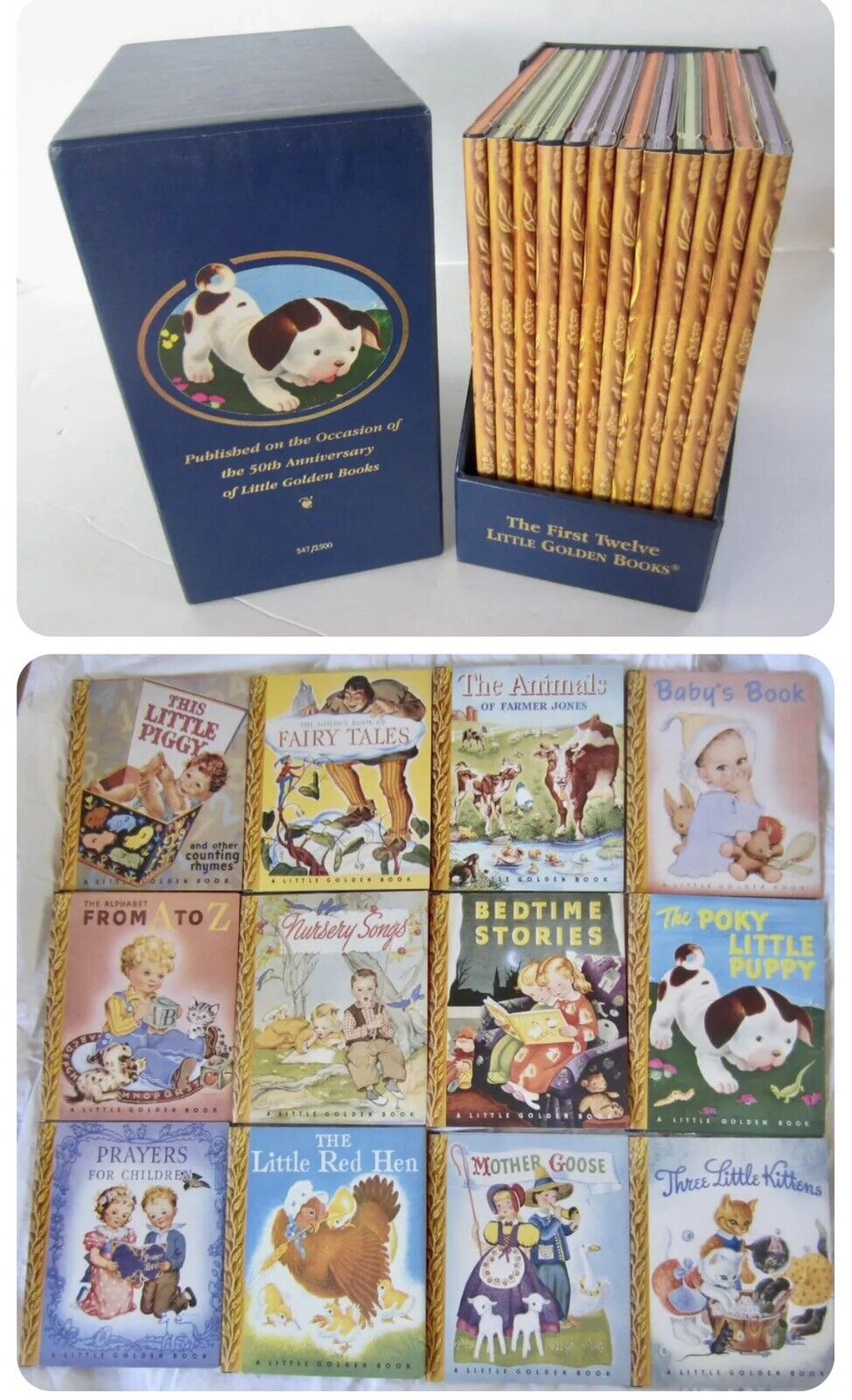 Rare- Limited Edition Little Golden Books 50th Anniversary