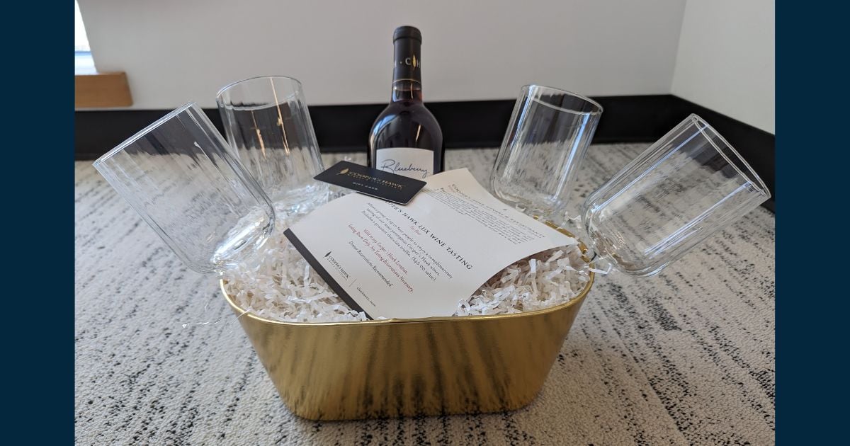 white wine by the glass Martha Stewart Vivica 14 oz Stemmed 4 Pack White Wine Glass Set