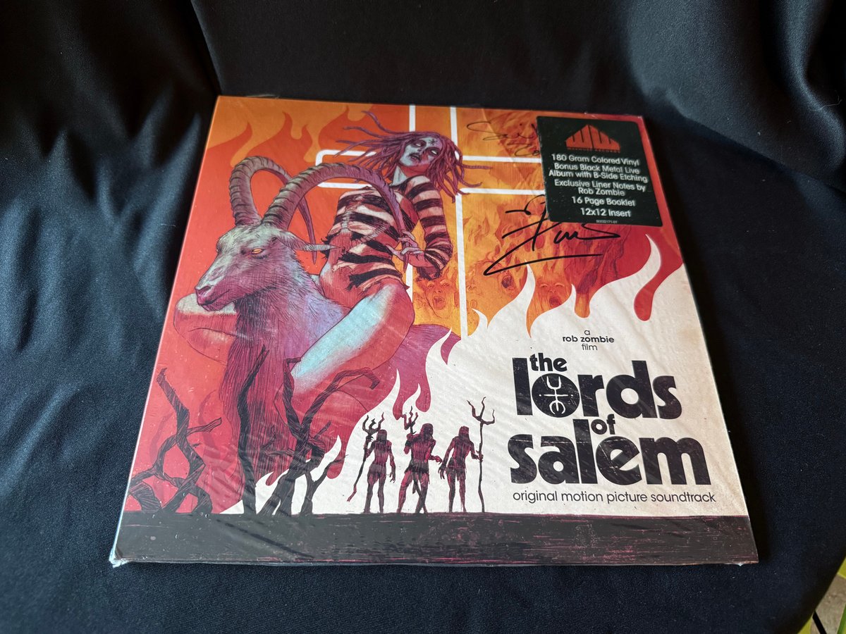 Rob Zombie Lords of Salem Soundtrack Album SIgned by Rob & Sheri