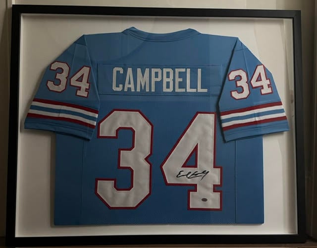 Earl Campbell Signed Houston Oilers Jersey – Legendary NFL