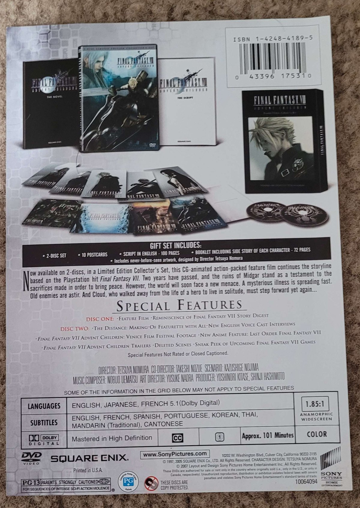 Final Fantasy VII Advent Children - Limited Edition - (DVD 2-Disc