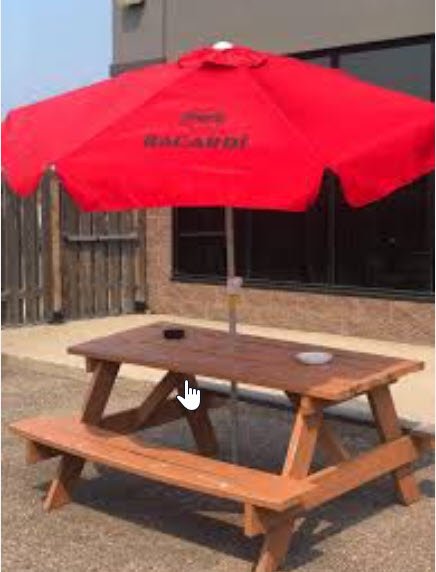 costco.patio.umbrella Seasons Sentry 10' Square Solar LED Cantilever Umbrella