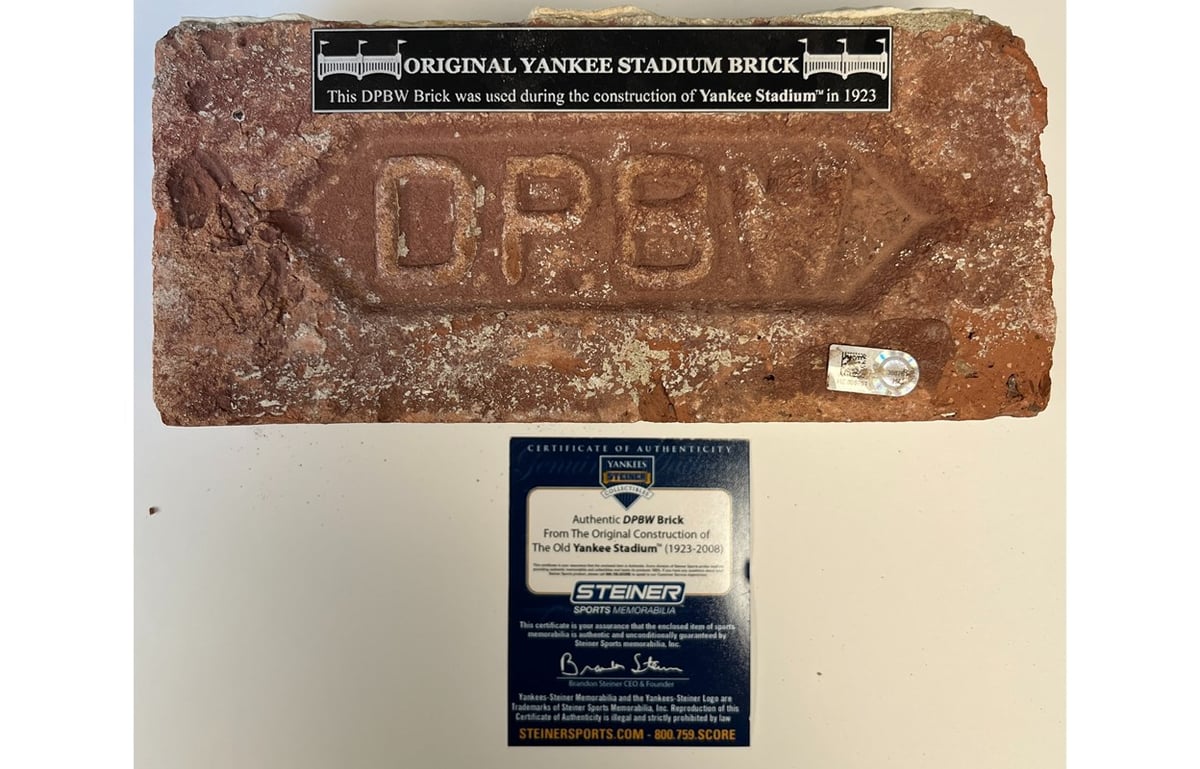 Yankee purchases stadium brick