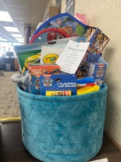 Books in a Basket Silent Auction