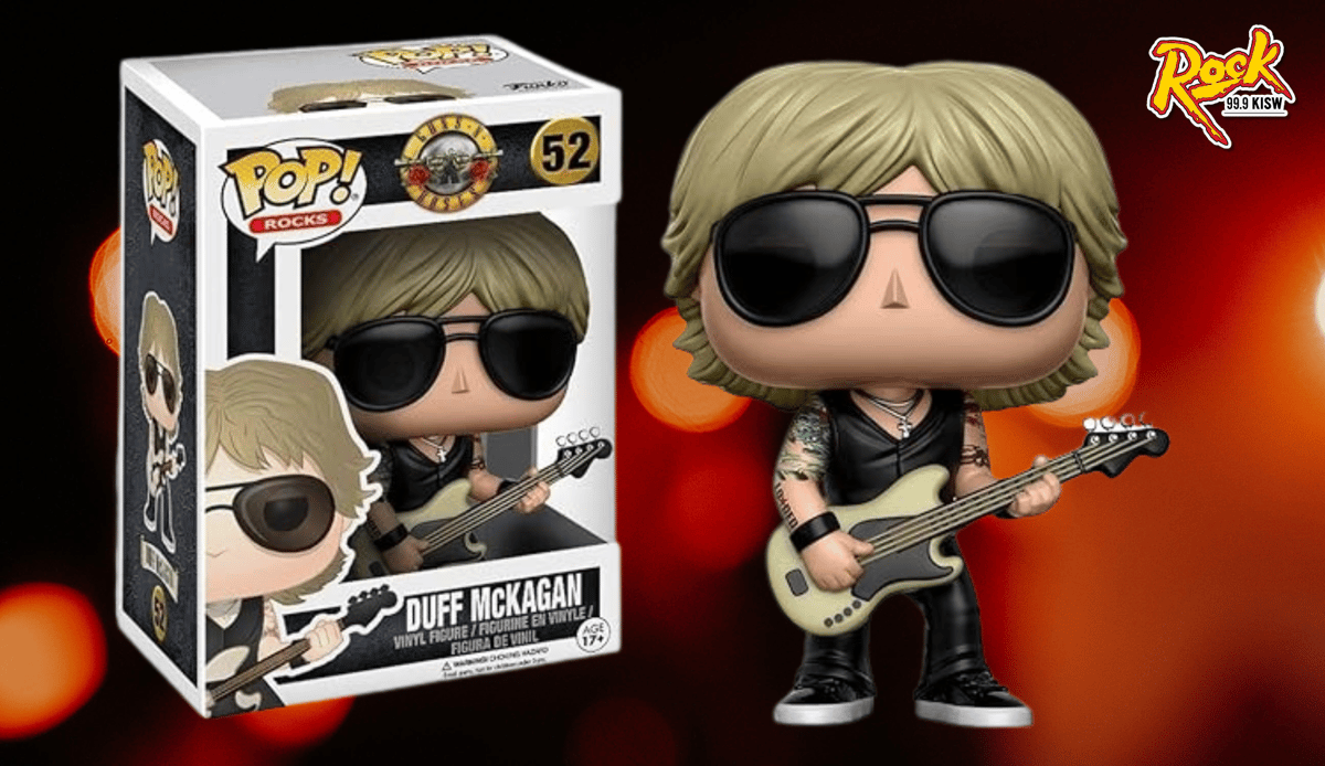 2 Autographed Duff McKagan Autographed Funko POP! Figurines