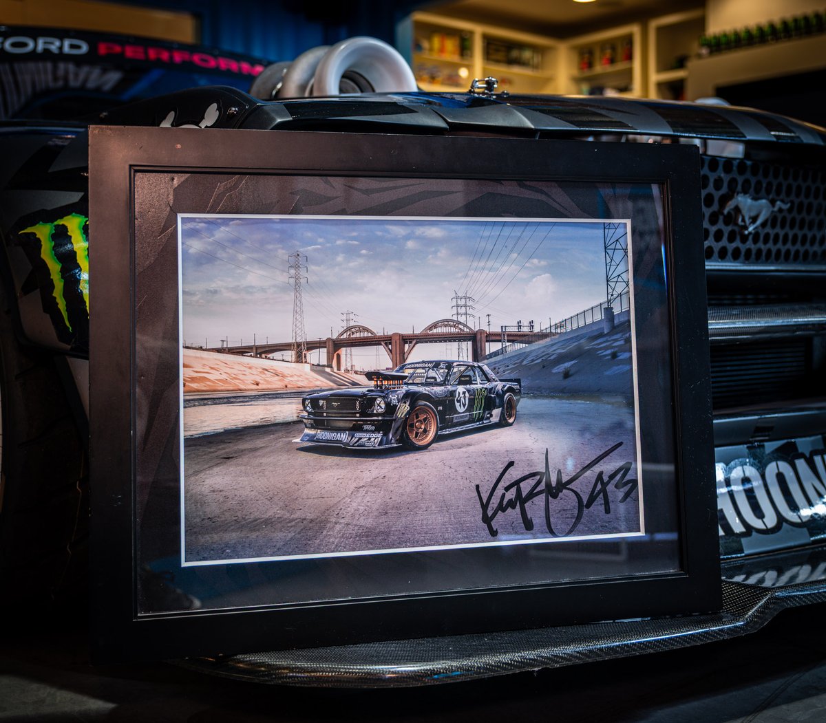 Signed Ken Block Gymkhana SEVEN Prints – Hoonicorn LA River (set