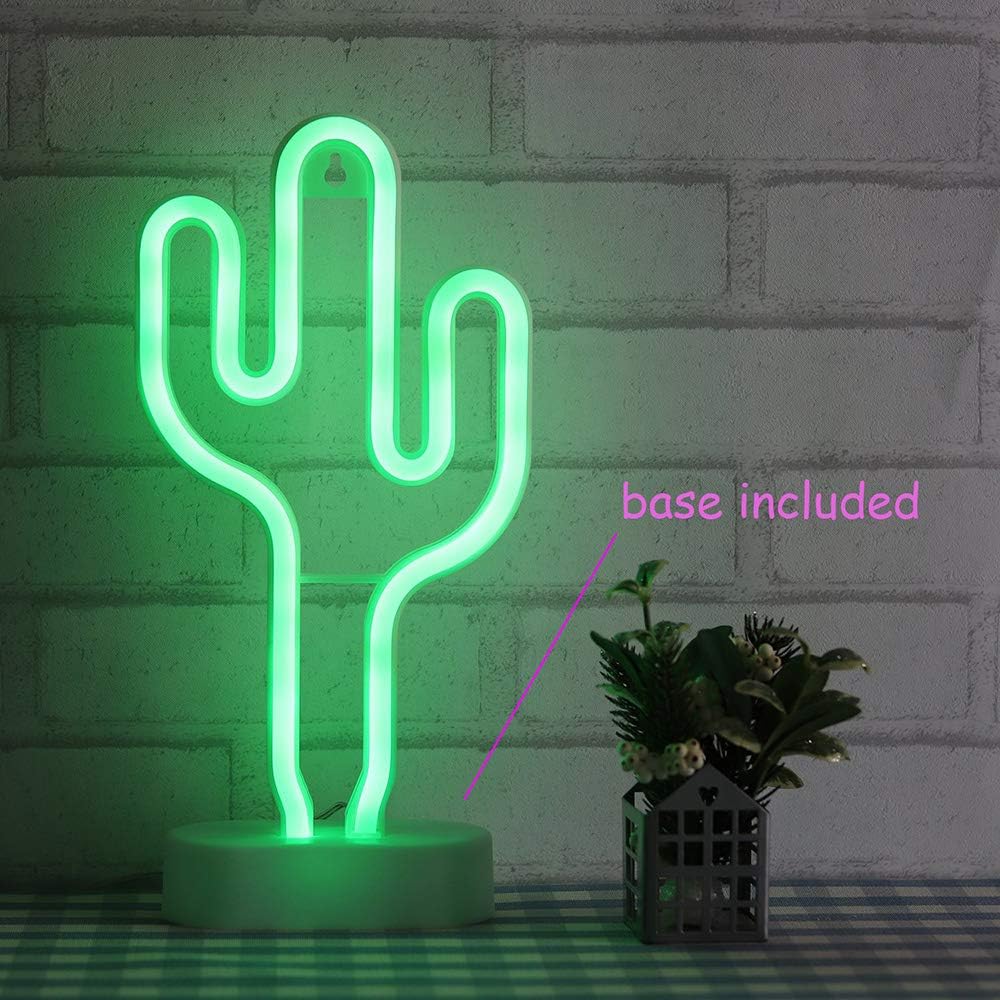 Neon Cactus LED Light (Item 201)  Auction  Dahlia Heights PTA Silent  Auction