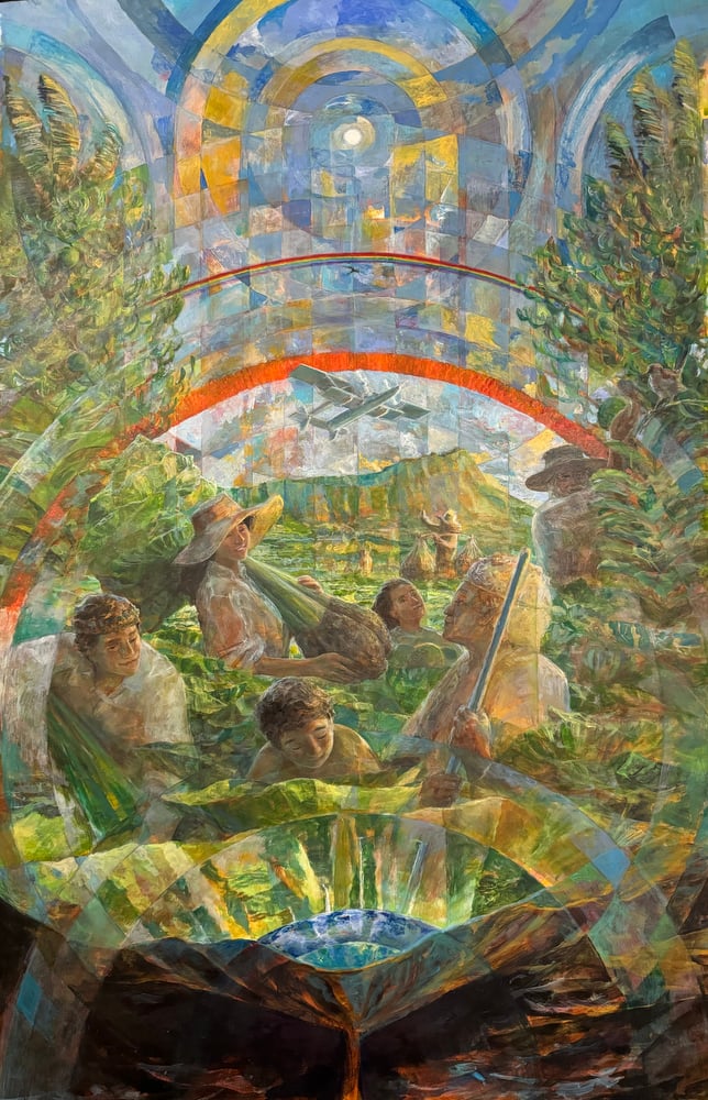 Solomon Enos, Aloha Mai, Aloha Aku (12 x 18 matted print