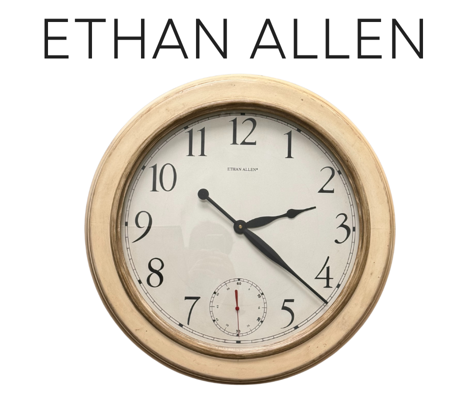 Ethan Allen 24 inch wall clock hot