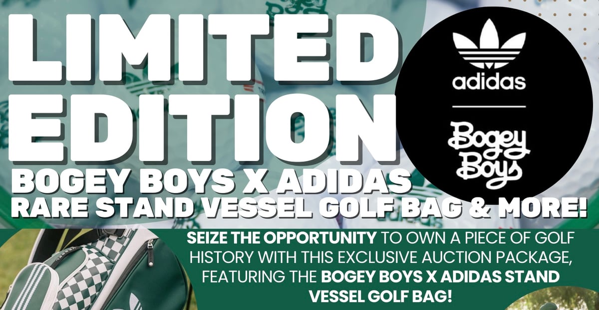 Rare Bogey Boys x Adidas Stand Vessel Golf Bag & Gear: Limited
